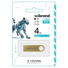 USB флешнакопичувач Wibrand 4GB Puma Gold USB 2.0 (WI2.0/PU4U1G) - Фото