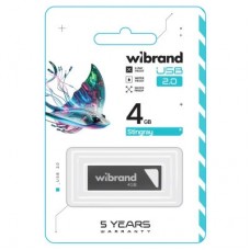 USB флешнакопичувач Wibrand 4 GB Stingray Grey USB 2.0 (WI2.0/ST4U5G) - Фото