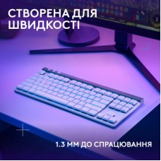 Клавіатура Logitech G515 TKL Lightspeed Tactile Bluetooth UA White (920-012539) - Фото