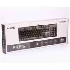 Клавіатура A4Tech FS100 RGB FS Switch USB Stone Black (4711422003925) - Фото