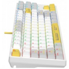 Клавіатура A4Tech Bloody S87 RGB BLMS TKL USB Energy White (4711421993708) - Фото
