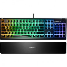 Клавіатура SteelSeries Apex 3 USB UA Black (64795) - Фото
