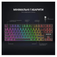 Клавіатура GamePro MK80B RGB Blue Switch USB Black (MK80B) - Фото