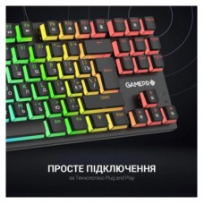 Клавіатура GamePro MK80B RGB Blue Switch USB Black (MK80B) - Фото