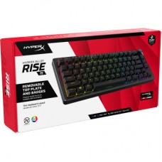 Клавіатура HyperX Alloy Rise 75 PBT HX Red USB UA Black (7G7A4AA) - Фото