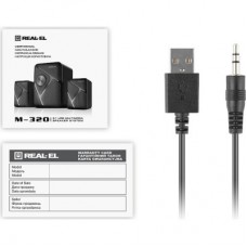 Акустична система REAL-EL M-320 Black (EL121300014) - Фото