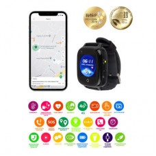 Смарт-годинник Amigo GO005 4G Wi-Fi Kids waterproof Thermometer Black (747016) - Фото