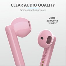 Наушники Trust Primo Touch True Wireless Mic Pink (23782) - Фото