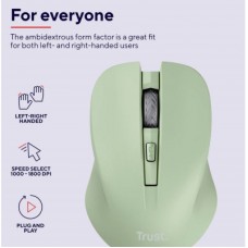 Мышка Trust Mydo Silent Wireless Green (25042) - Фото