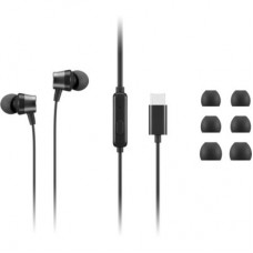 Наушники Lenovo USB-C Wired In-Ear Headphone Black (4XD1J77351) - Фото