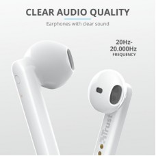 Наушники Trust Primo Touch True Wireless Mic White (23783) - Фото