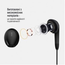 Наушники ColorWay 3.5 mm Wired Earphone Sound Wave Black (CW-WD04BK) - Фото