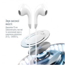 Наушники ColorWay 3.5 mm Wired Earphone Sound Wave White (CW-WD04WT) - Фото