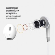 Наушники ColorWay 3.5 mm Wired Earphone Sound Wave White (CW-WD04WT) - Фото