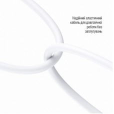 Наушники ColorWay 3.5 mm Wired Earphone Sound Wave White (CW-WD04WT) - Фото