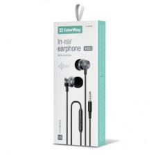 Наушники ColorWay 3.5 mm Wired Earphone UrbanBeat Black (CW-WD03BK) - Фото