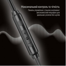 Наушники ColorWay 3.5 mm Wired Earphone UrbanBeat Black (CW-WD03BK) - Фото