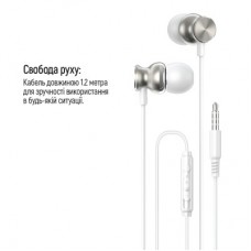 Наушники ColorWay 3.5 mm Wired Earphone UrbanBeat White (CW-WD03WT) - Фото