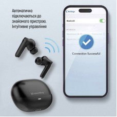 Наушники ColorWay Slim TWS-1 Earbuds Long Life Black (CW-TWS1BK1) - Фото