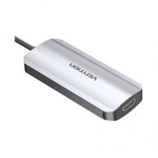 Концентратор Vention USB 3.1 Type-C to HDM/USB 3.0х3//PD 100W 5-in-1 (THFHB) - Фото