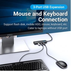 Концентратор Vention USB 3.0 to 3хUSB 3.0/2хTRS Audio/USB Micro 1.0m (CHIBF) - Фото