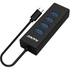 Концентратор Maiwo USB Type-C to 4х USB3.0 cable 15 cm (KH304C) - Фото