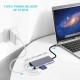Концентратор Dynamode USB3.1 Type-C to HDMI, 3xUSB3.0, RJ45, USB Type-C Female, SD