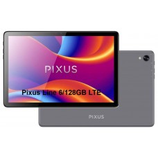 Планшет Pixus Line 6/128GB, 10.1" LTE metal, graphite