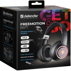 Наушники Defender FreeMotion B571 Bluetooth LED Black (63572) - Фото