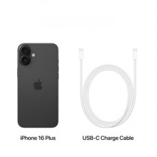 Мобільний телефон Apple iPhone 16 Plus 128 GB Black (MXVU3) - Фото
