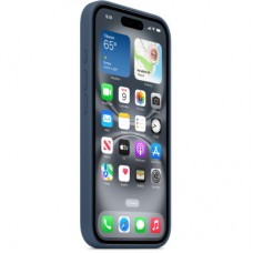 Чохол для мобільного телефона Apple iPhone16 Silicone Case with MagSafe — Denim (MYY23ZM/A) - Фото