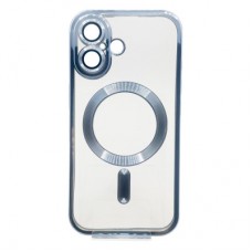 Чохол для мобільного телефона BeCover TPU Chrome Case (MagSafe) для Apple iPhone 16 Sierra Blue (712072) - Фото