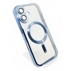 Чохол для мобільного телефона BeCover TPU Chrome Case (MagSafe) для Apple iPhone 16 Sierra Blue (712072) - Фото