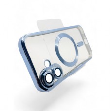 Чохол для мобільного телефона BeCover TPU Chrome Case (MagSafe) для Apple iPhone 16 Sierra Blue (712072) - Фото