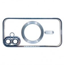 Чохол для мобільного телефона BeCover TPU Chrome Case (MagSafe) для Apple iPhone 16 Sierra Blue (712072) - Фото