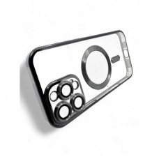 Чохол для мобільного телефона BeCover TPU Chrome Case (MagSafe) для Apple iPhone 16 Pro Max Black (712085) - Фото