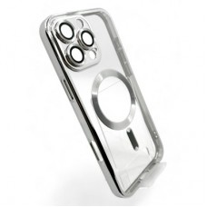 Чохол для мобільного телефона BeCover TPU Chrome Case (MagSafe) для Apple iPhone 16 Pro Silver (712083) Чохол для мобільного телефона BeCover TPU Chrome Case (MagSafe) для Apple iPhone 16 Pro Silver (712083) - Фото