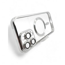 Чохол для мобільного телефона BeCover TPU Chrome Case (MagSafe) для Apple iPhone 16 Pro Silver (712083) Чохол для мобільного телефона BeCover TPU Chrome Case (MagSafe) для Apple iPhone 16 Pro Silver (712083) - Фото
