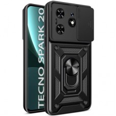 Чохол для мобільного телефона BeCover Military Tecno Spark 20 (KJ5n) Black (712168) - Фото