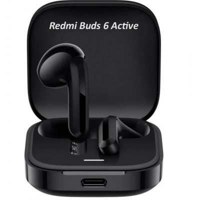 Xiaomi Redmi Buds 6 Active Black беспроводные наушники редми бадс 6 актив