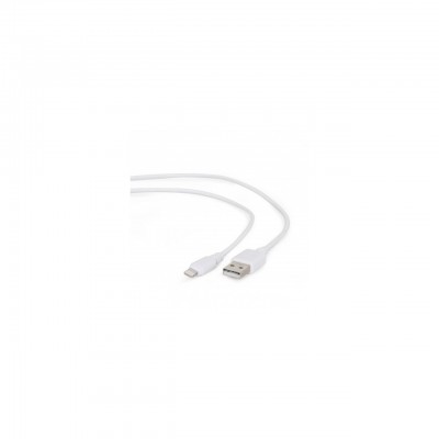 Дата кабель USB 2.0 AM to Lightning 2.0m Cablexpert (CC-USB2-AMLM-2M-W)