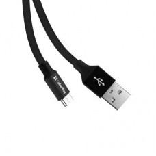 Дата кабель USB 2.0 AM to Micro 5P 0.25m black ColorWay (CW-CBUM048-BK) - Фото