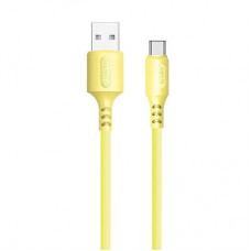 Дата кабель USB 2.0 AM to Type-C 1.0m soft silicone yellow ColorWay (CW-CBUC043-Y) - Фото