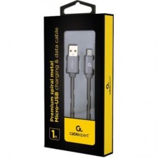 Дата кабель USB 2.0 Micro 5P to AM Cablexpert (CC-USB2S-AMmBM-1M-BG) - Фото