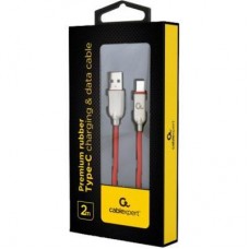Дата кабель USB 2.0 AM to Type-C 2.0m Cablexpert (CC-USB2R-AMCM-2M-R) - Фото