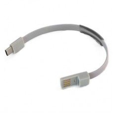 Дата кабель USB 2.0 AM to Type-C 0.2m grey Extradigital (KBU1779) - Фото