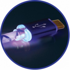 Дата кабель USB08-03LT USB — Micro USB, BluelED backlight, 1m Defender (87555) - Фото