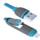 Дата кабель USB10-03BP USB — Micro USB/Lightning, blue, 1 m Defender (87487) Дата кабель USB10-03BP USB — Micro USB/Lightning, blue, 1 m Defender (87487)