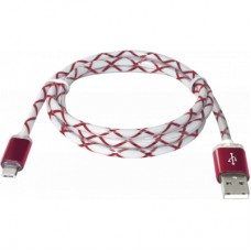 Дата кабель USB08-03LT USB — Micro USB, RedLED backlight, 1m Defender (87556) - Фото