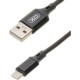 Дата кабель USB 2.0 AM to Lightning 1.0m NB143 Braided Black XO (XO-NB143i1-BK) Дата кабель USB 2.0 AM to Lightning 1.0m NB143 Braided Black XO (XO-NB143i1-BK)